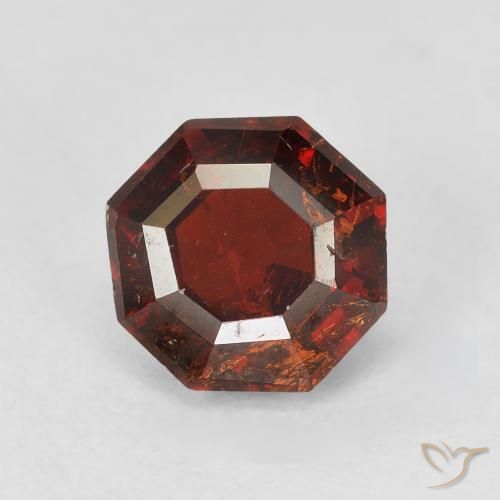 2.46ct Naturale Arancione scuro Granato spessartite, Taglio smeraldo, SI