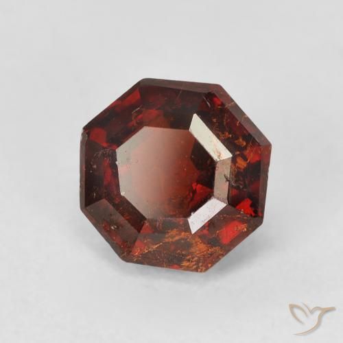 Granato spessartite Arancione scuro naturale da 2.46 ct, Ottagonale / Taglio smeraldo, SI