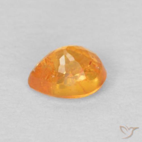 Granato spessartite Arancio-Oro naturale da 0.28 ct, Forma a pera, VS