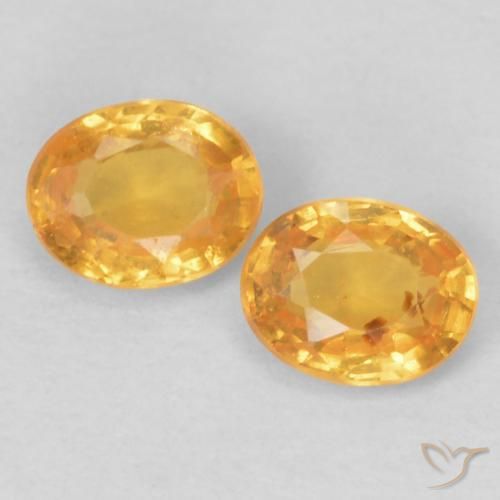 Gemme di Granato spessartite Arancio Intenso naturale da 0.47 ct, Ovale, VS