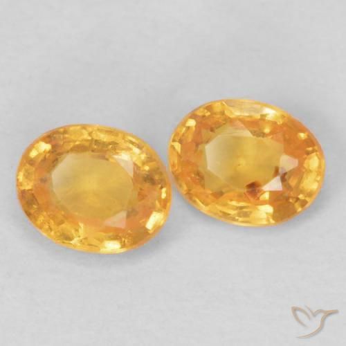 Gemme di Granato spessartite Arancio Intenso naturale da 0.47 ct, Ovale, VS