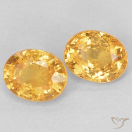 Gemme di Granato spessartite Arancio Medio naturale da 0.46 ct, Ovale, VS