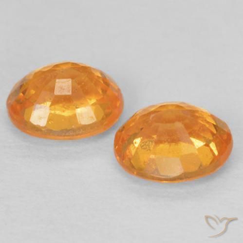 Gemme di Granato spessartite Arancio Intenso naturale da 1.05 ct, Ovale, VS