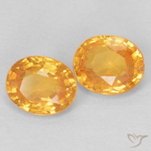 Gemme di Granato spessartite Arancio Medio naturale da 0.84 ct, Ovale, VS