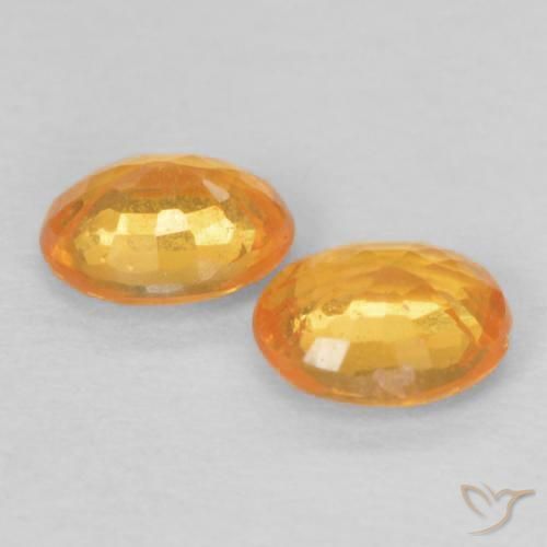 Gemme di Granato spessartite Arancio Medio naturale da 0.84 ct, Ovale, VS