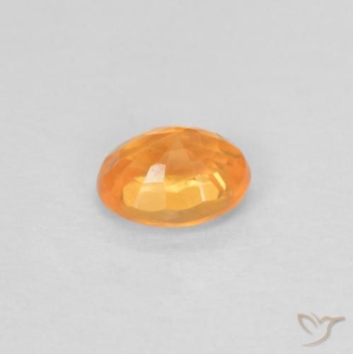 Granato spessartite Arancio-Oro naturale da 0.58 ct, Ovale, VS
