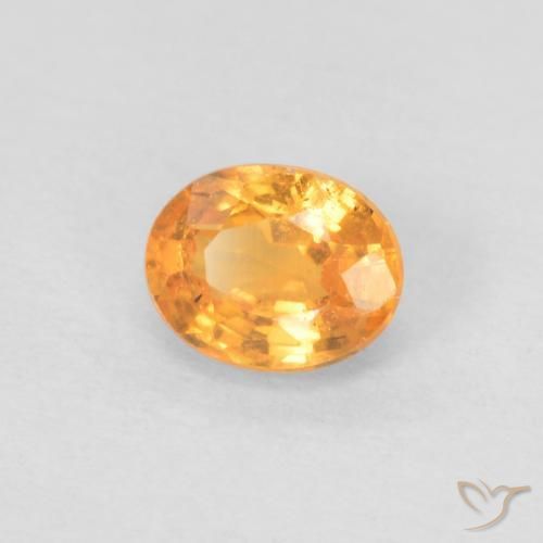 Granato spessartite Albicocca Arancia naturale da 0.45 ct, Ovale, VS
