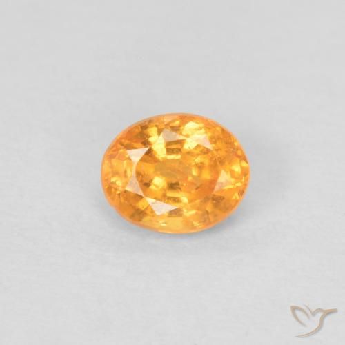 0.41ct Naturale Arancio Medio Granato spessartite, Ovale, VS-SI