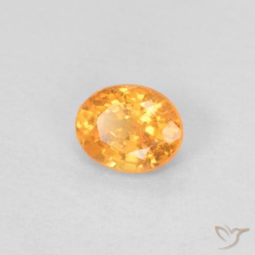 Granato spessartite Arancio Medio naturale da 0.41 ct, Ovale, VS-SI
