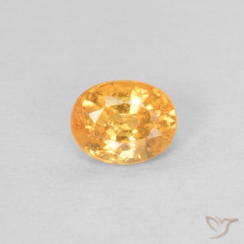 0.40ct Naturale Arancio Medio Granato spessartite, Ovale, VS-SI