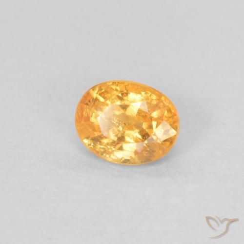 Granato spessartite Arancio Medio naturale da 0.40 ct, Ovale, VS-SI