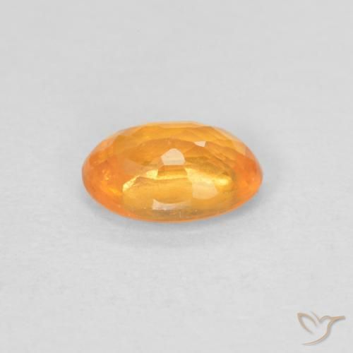 Granato spessartite Arancio Intenso naturale da 0.64 ct, Ovale, VS