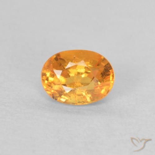 0.35ct Naturale Arancio Medio Granato spessartite, Ovale, VS