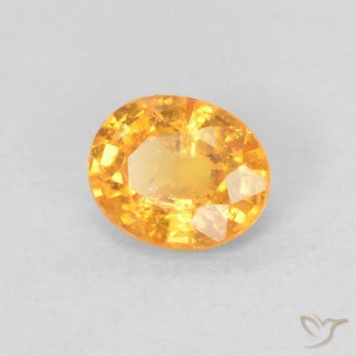 Granato spessartite Albicocca Arancia naturale da 0.44 ct, Ovale, VS