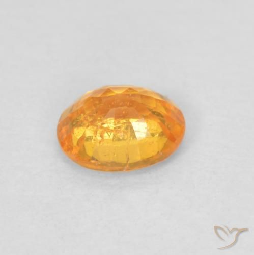 Granato spessartite Albicocca Arancia naturale da 0.44 ct, Ovale, VS