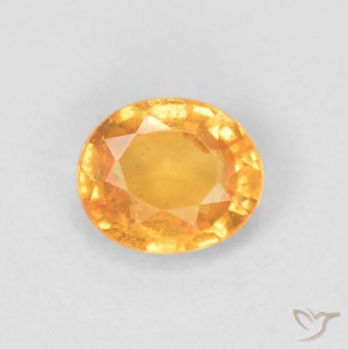 0.47ct Naturale Arancio Medio Granato spessartite, Ovale, VS