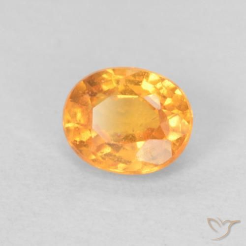 Granato spessartite Arancio Medio naturale da 0.55 ct, Ovale, VS