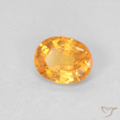 Granato spessartite Arancio Medio naturale da 0.37 ct, Ovale, VS