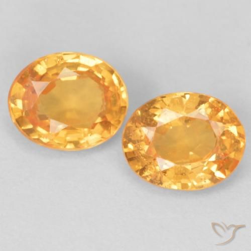 0.84ctw Naturale Arancione brillante Granato spessartite, Ovale, VS