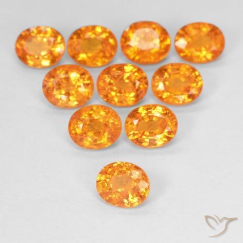 Granato spessartite Arancio Medio naturale da 0.55 ct, Ovale, VS