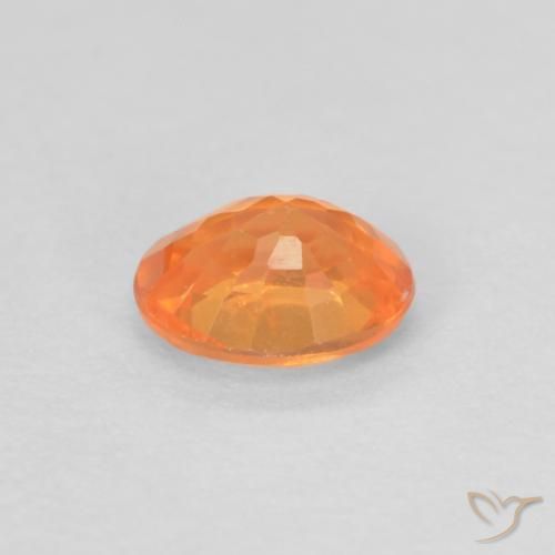 Granato spessartite Arancione brillante naturale da 0.42 ct, Ovale, VS-SI