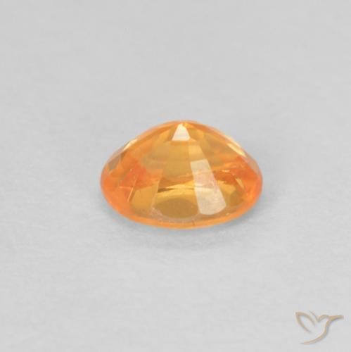 Granato spessartite Arancione brillante naturale da 0.37 ct, Ovale, VS-SI