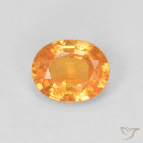 0.46ct Naturale Miele arancione Granato spessartite, Ovale, VS-SI