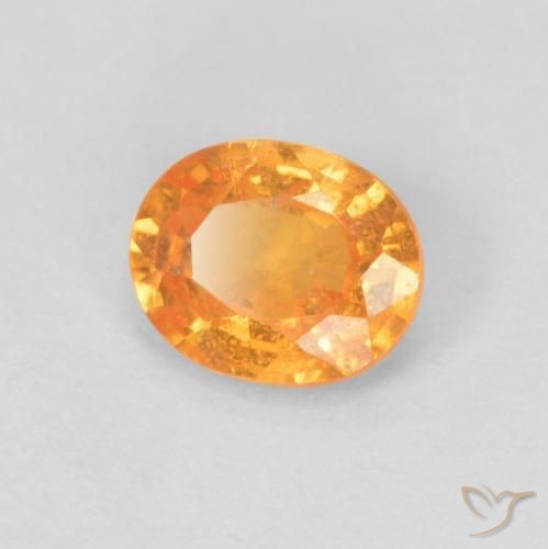 Granato spessartite Miele arancione naturale da 0.46 ct, Ovale, VS-SI