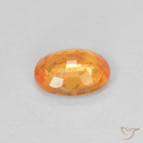 Granato spessartite Miele arancione naturale da 0.46 ct, Ovale, VS-SI