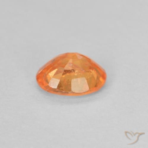 Granato spessartite Arancione brillante naturale da 0.35 ct, Ovale, VS-SI