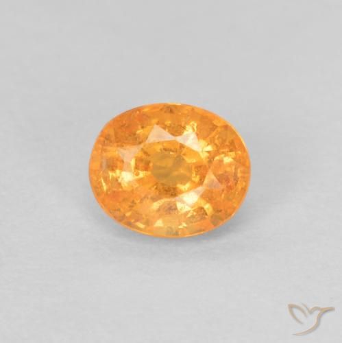 0.43ct Naturale Arancio Intenso Granato spessartite, Ovale, VS-SI