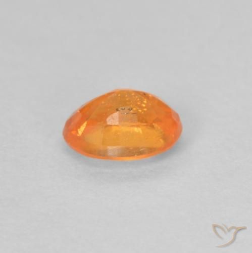 Granato spessartite Arancione brillante naturale da 0.35 ct, Ovale, VS