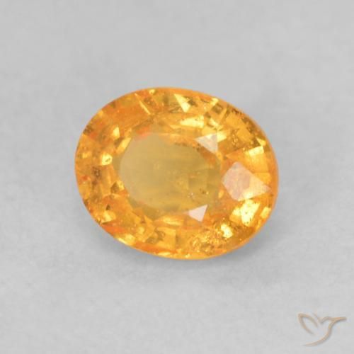 Granato spessartite Albicocca Arancia naturale da 0.55 ct, Ovale, VS-SI