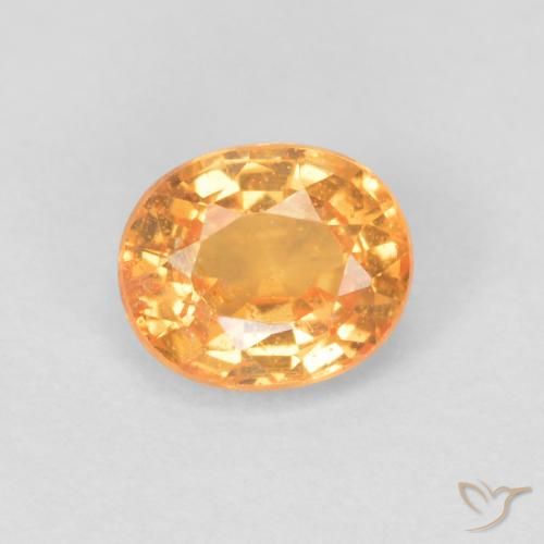 0.58ct Naturale Miele arancione Granato spessartite, Ovale, VS-SI