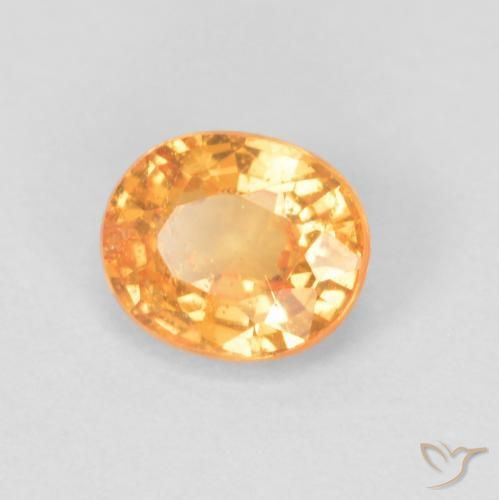 Granato spessartite Miele arancione naturale da 0.58 ct, Ovale, VS-SI