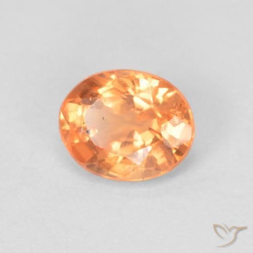 Granato spessartite Arancio Medio naturale da 0.54 ct, Ovale, VS