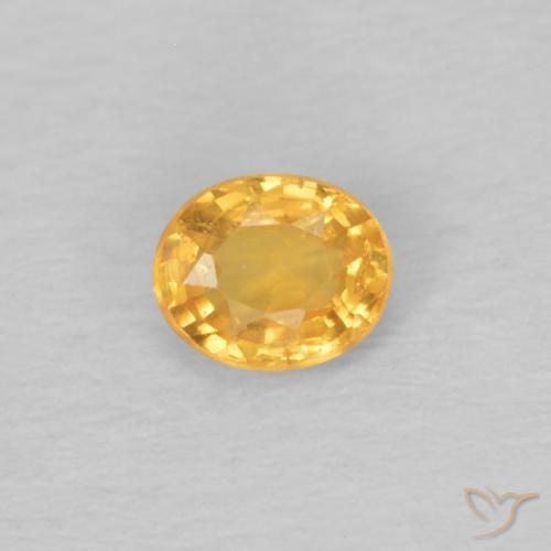0.25ct Naturale Arancio-Oro Granato spessartite, Ovale, VS