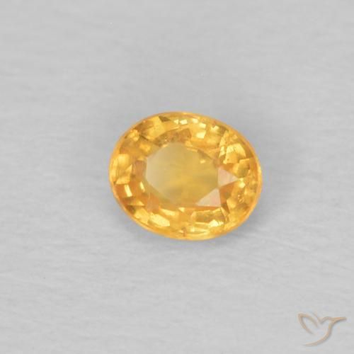 Granato spessartite Arancio-Oro naturale da 0.25 ct, Ovale, VS