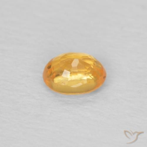 Granato spessartite Arancio-Oro naturale da 0.25 ct, Ovale, VS