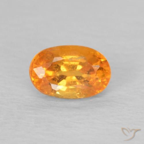 0.45ct Naturale Miele arancione Granato spessartite, Ovale, VS