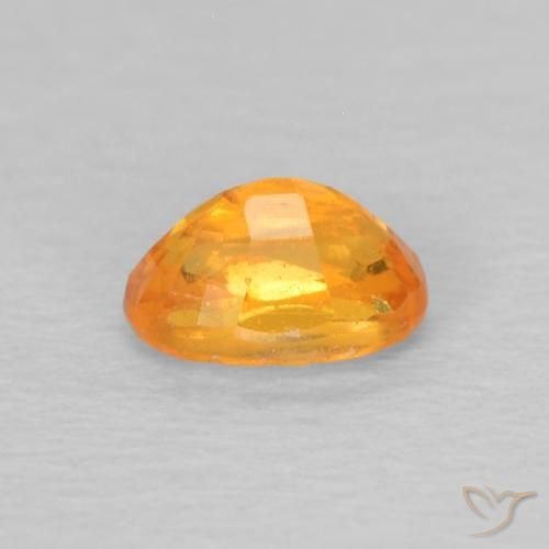 Granato spessartite Miele arancione naturale da 0.45 ct, Ovale, VS