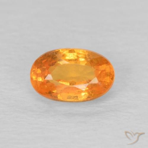 0.46ct Naturale Arancio Medio Granato spessartite, Ovale, VS