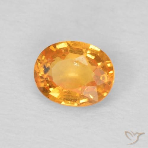 Granato spessartite Arancione Ambra naturale da 0.44 ct, Ovale, VS