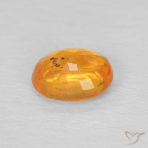 Granato spessartite Arancione Ambra naturale da 0.50 ct, Ovale, VS