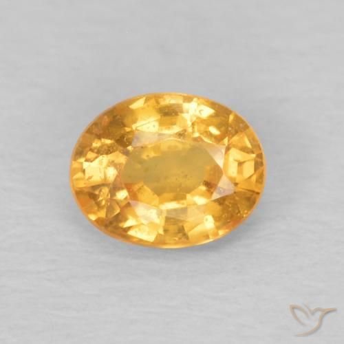 0.47ct Naturale Arancio-Oro Granato spessartite, Ovale, VS