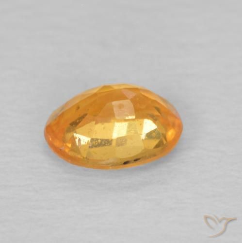 Granato spessartite Arancio-Oro naturale da 0.47 ct, Ovale, VS