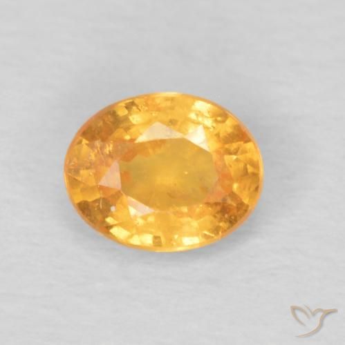 0.47ct Naturale Miele arancione Granato spessartite, Ovale, VS