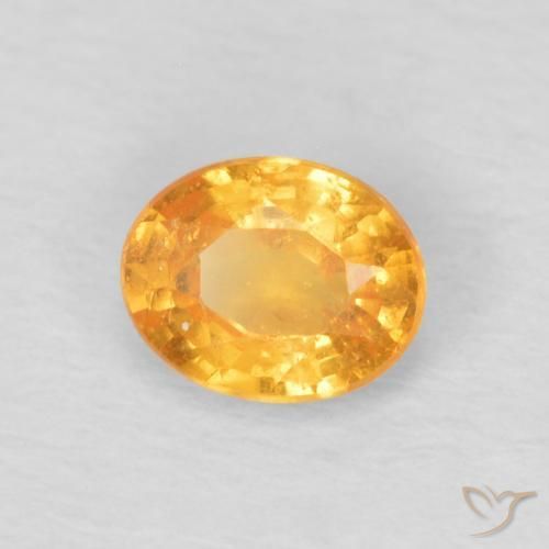 Granato spessartite Miele arancione naturale da 0.47 ct, Ovale, VS