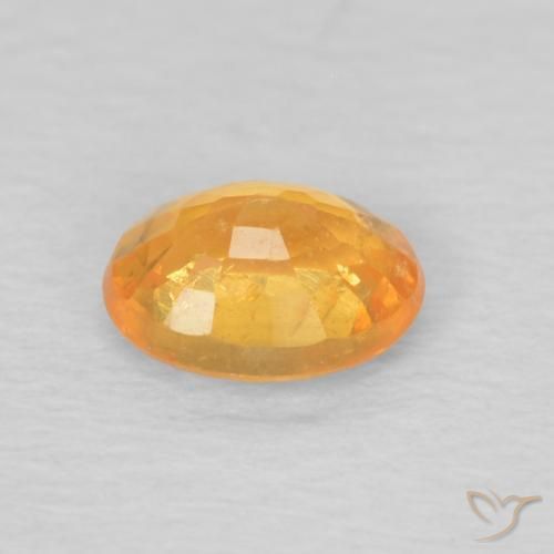 Granato spessartite Miele arancione naturale da 0.47 ct, Ovale, VS