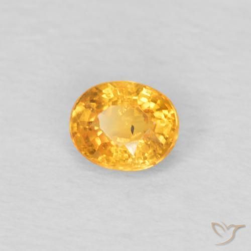 Granato spessartite Arancio-Oro naturale da 0.25 ct, Ovale, VS